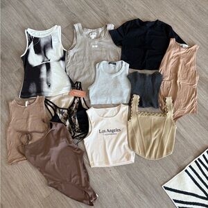 11 Pc Neutral Top Bundle